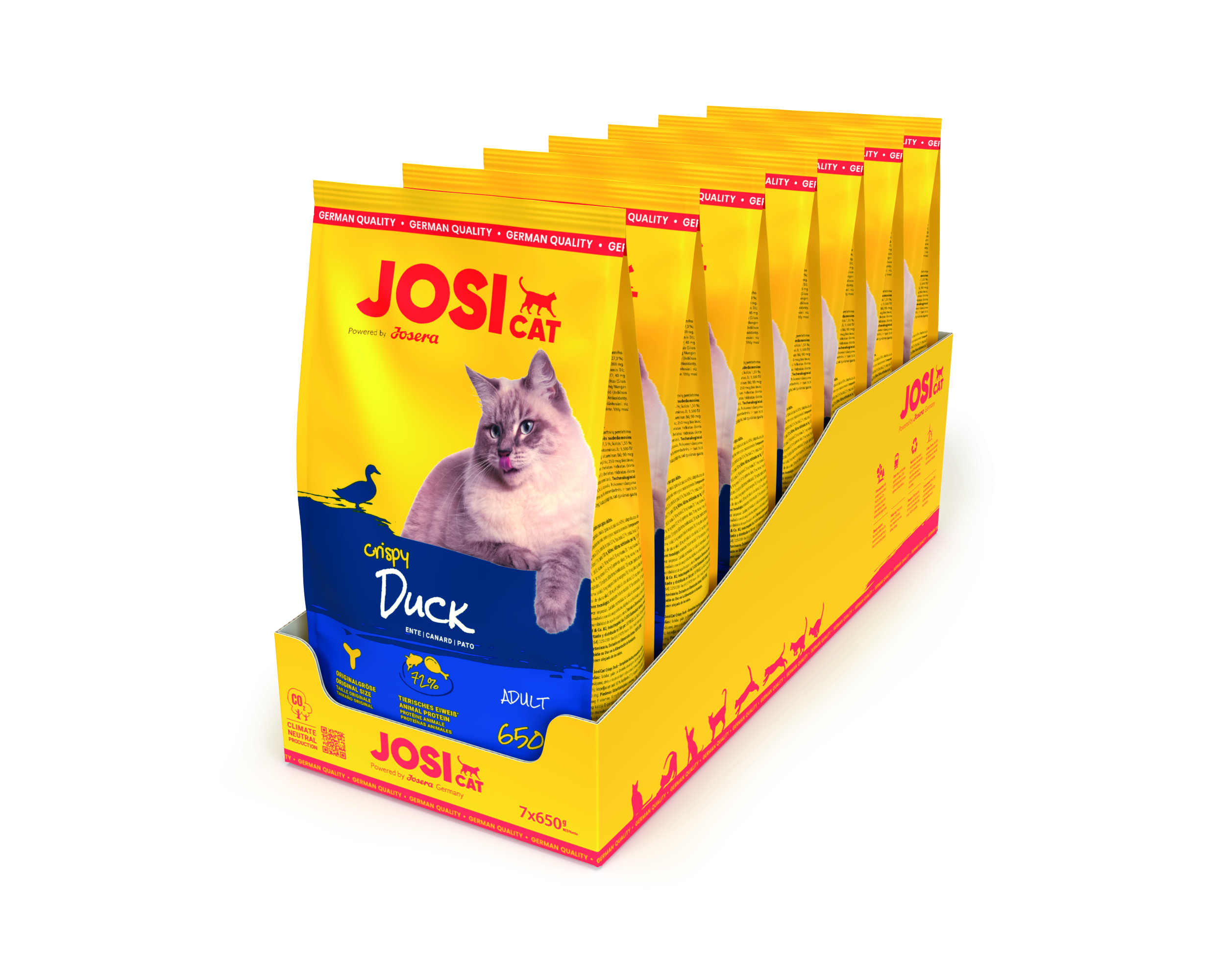4032254753452_Katze_JosiCat_Crispy_Duck_7x650g_seitlich