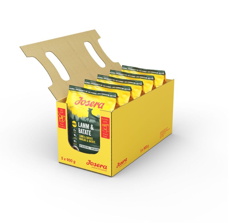 4032254753674_Jos_Dog-Premium_900g_Karton_Lamm-Batate_190805-beauty