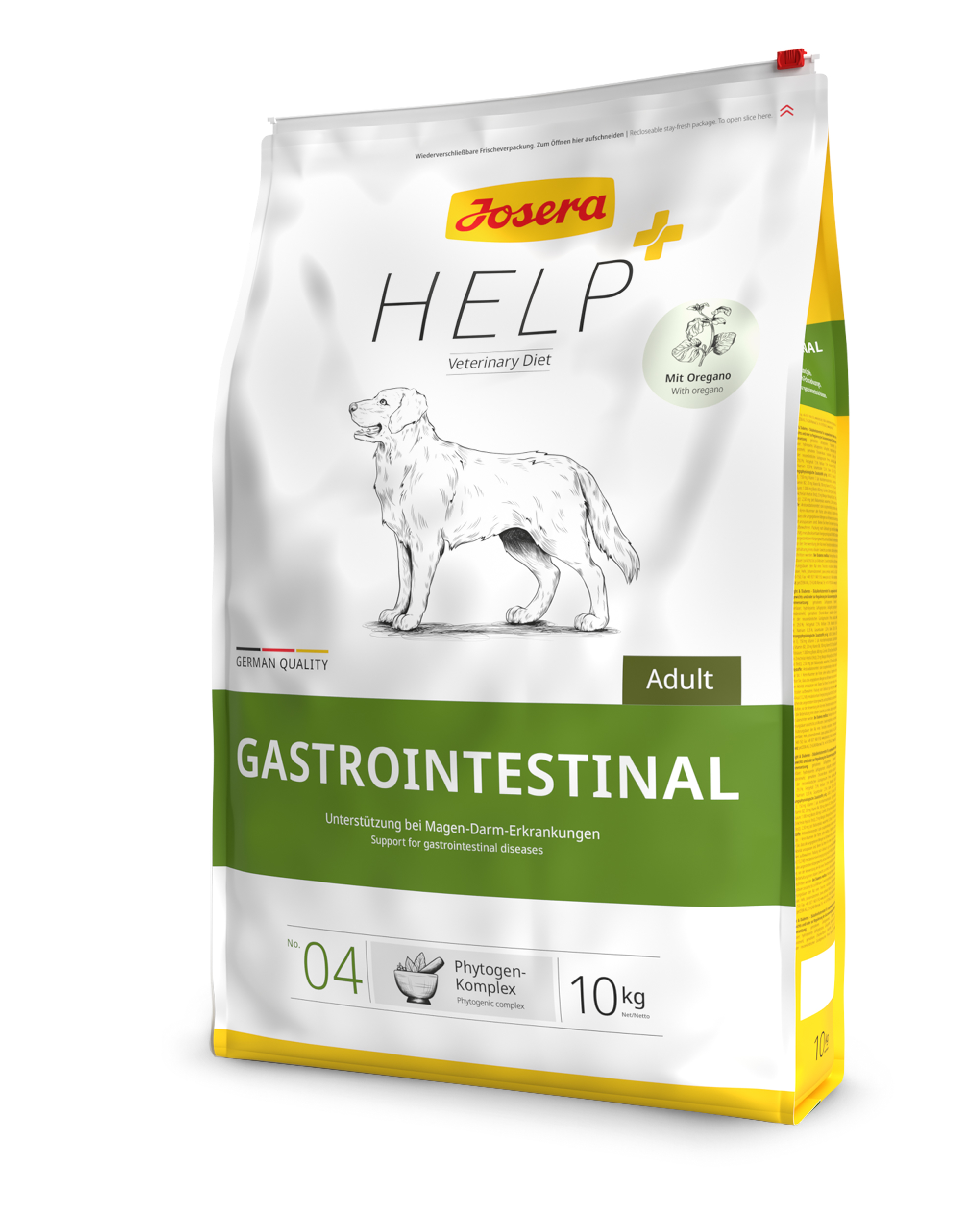 4032254768159_Hund_Josera_Help_GastroIntestinal_10kg_seitlich