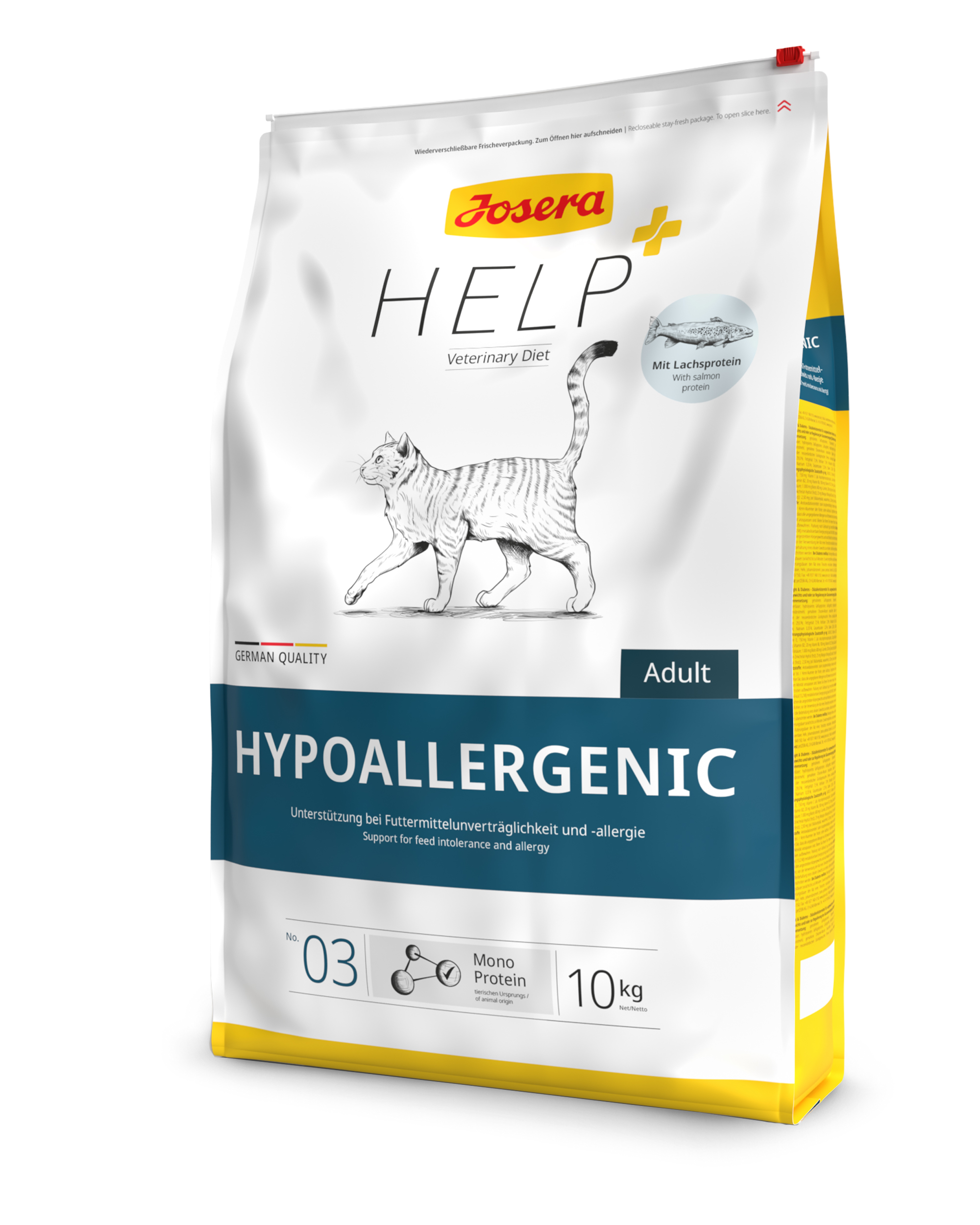 4032254768463_Katze_Josera_Help_Hypoallergenic_10kg_seitlich